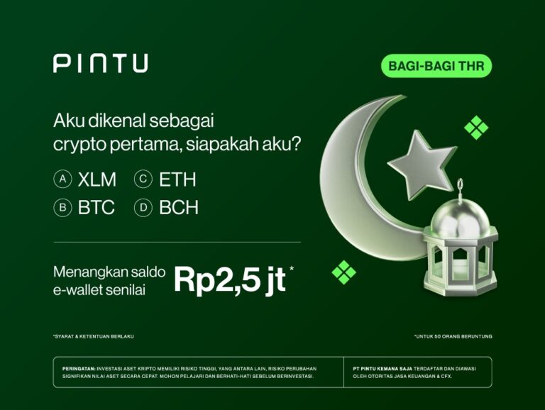 Tebak Token Dapat THR, Menangkan Saldo E-Wallet Senilai Rp2,5 Juta!