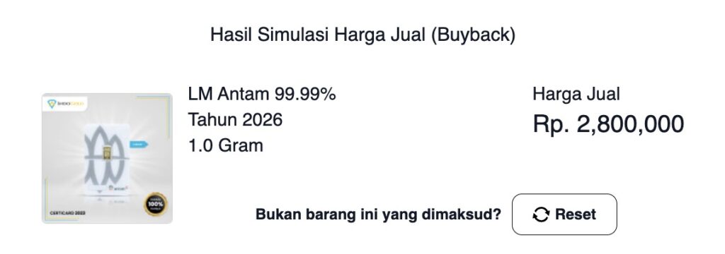 antam gold buyback price 1 gram