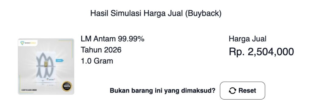 harga buyback emas antam