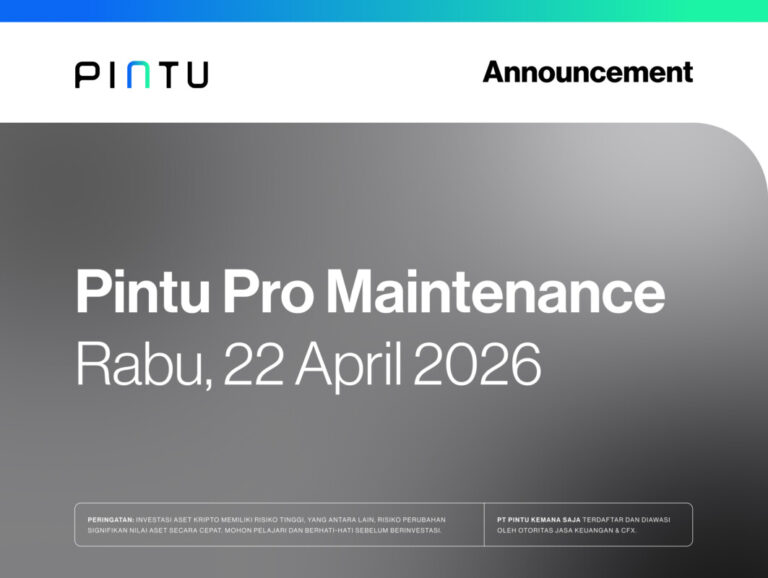 Pengumuman: Pintu Pro & Pintu Futures Maintenance 22 April 2026