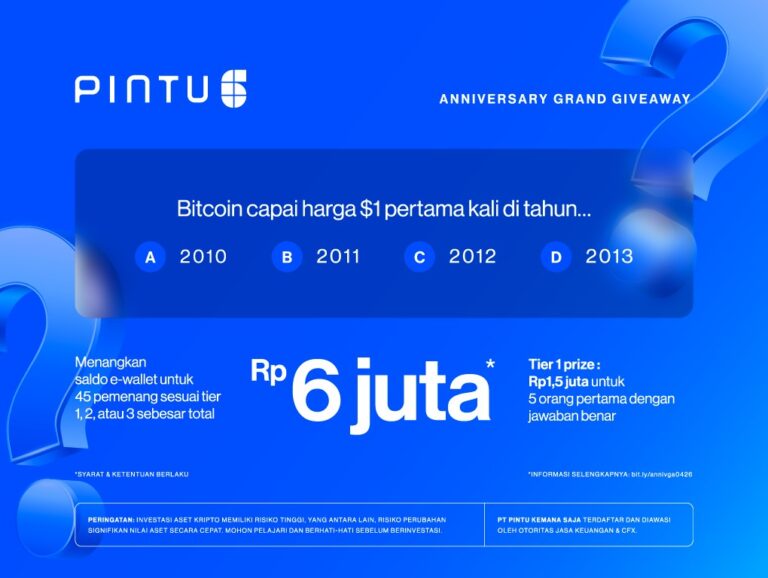 Anniversary Grand Giveaway: Ikuti dan Menangkan Saldo E-Wallet Rp6.000.000!
