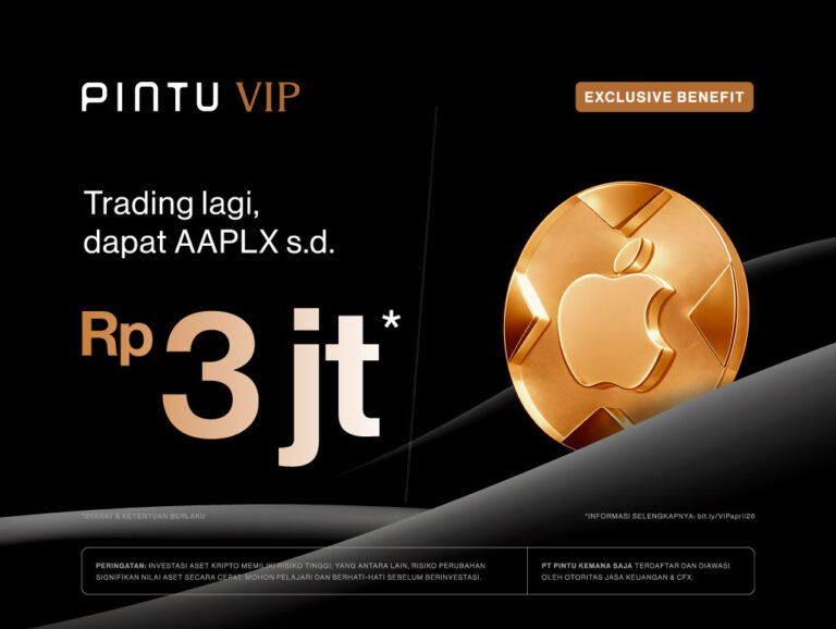 Promo VIP Trading Crypto April 2026: Trading Berhadiah Hingga Rp3 Juta di Pintu