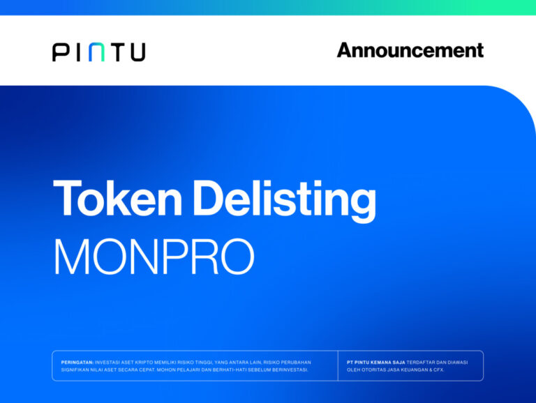 Pengumuman: Delisting Token MONPRO di Pintu