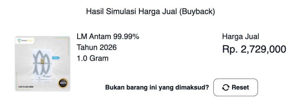harga buyback emas antam