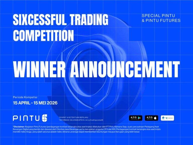 Winner Announcement Sixcessful Trading Competition Pintu & Pintu Futures 2026!