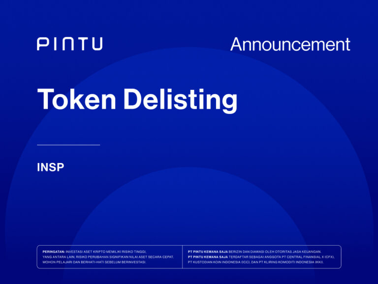 Pengumuman: Delisting Token INSP di Pintu