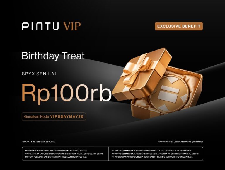 Spesial Ulang Tahun Mei: VIP Pintu Birthday Reward Hadiah SPYx Rp100.000!